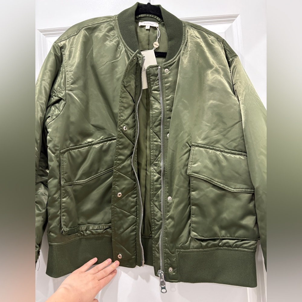 Bohme Rylee Satin Bomber Jacket - Picture 4 of 7